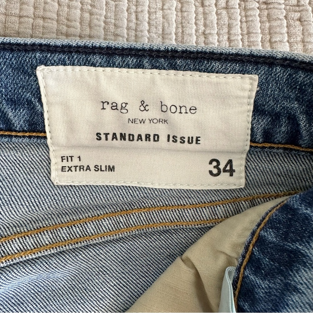 Rag & Bone Men's Blue Jeans - Picture 3 of 6